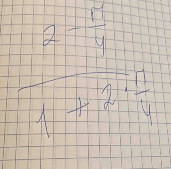 frac - 2/x = 1/4 