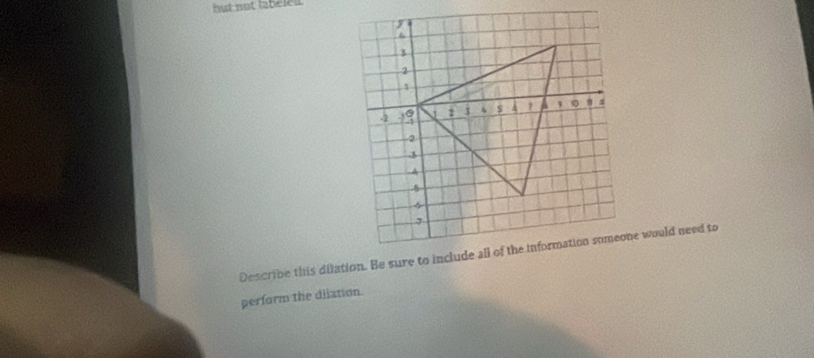 but not labeled 
perform the dilation.