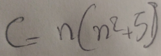 C=n(n^2+5)