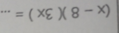 (x-8)(3x)=