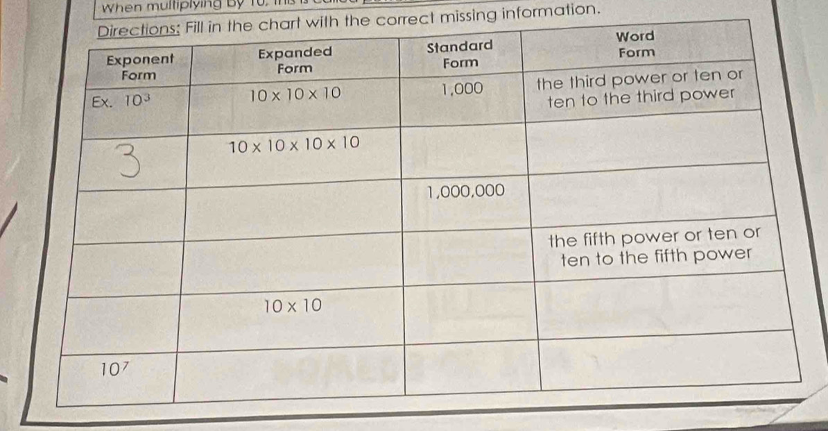 When multiplying by to, is
with the correct missing information.