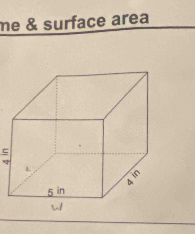 me & surface area