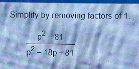 Simplify by removing factors of 1.