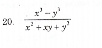  (x^3-y^3)/x^2+xy+y^2 