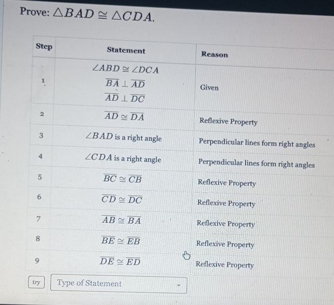 Prove: △ BAD≌ △ CDA.