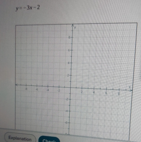 y=-3x-2
Explanation Cheok