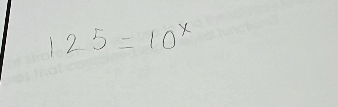 125=10^x