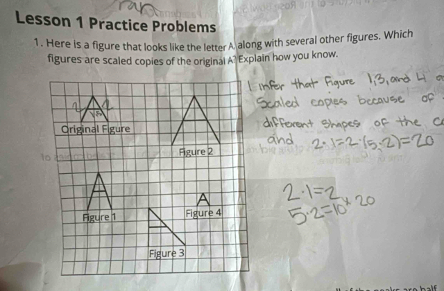 Solved: Lesson 1 Practice Problems 1. Here is a figure that looks like ...