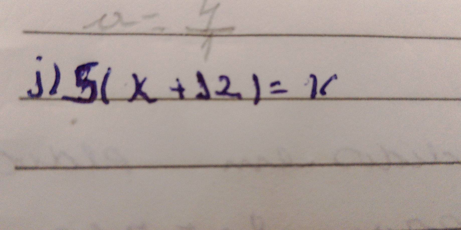 a= 4/1 
3) 5(x+12)=k