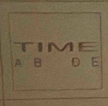 TIME 
A. B D E