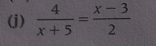  4/x+5 = (x-3)/2 