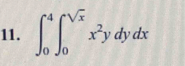 ∈t _0^(4∈t _0^(sqrt x))x^2ydydx