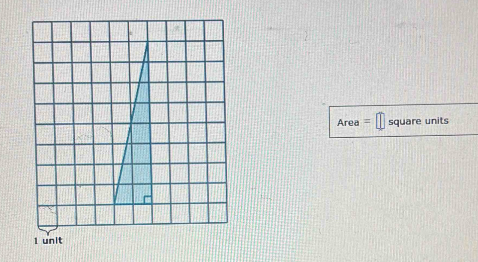 Area =□ 5( quare units