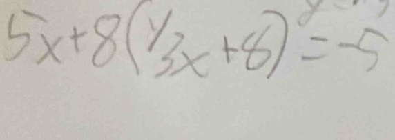 5x+8(y3x+8)=-5