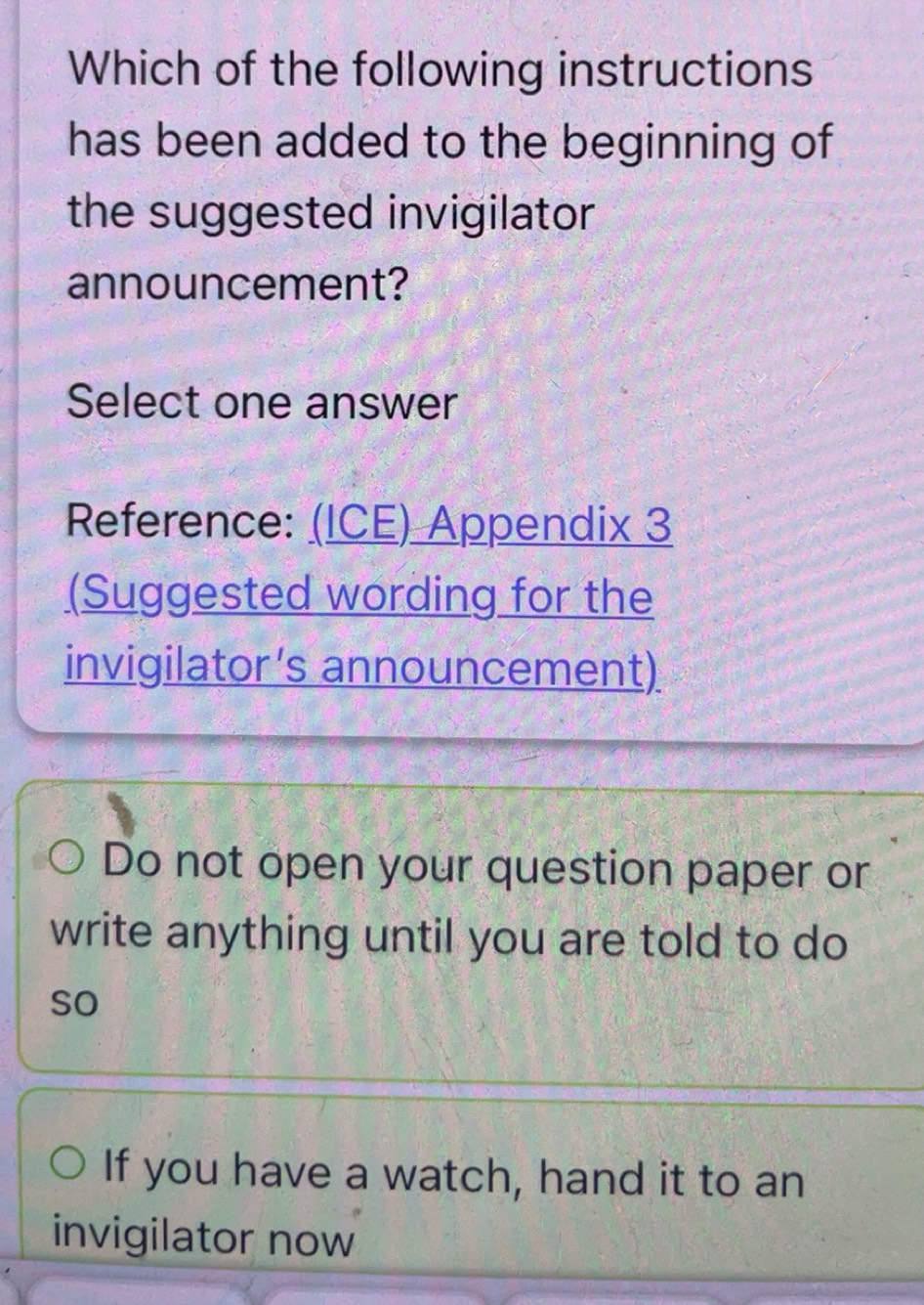 Solved: Which of the following instructions has been added to the ...