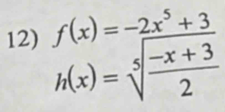 f(x)=sqrt[5](frac -2x^5+3)2