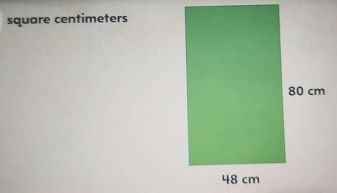 square centimeters