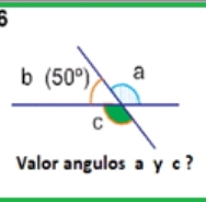 Valor angulos a y c ?