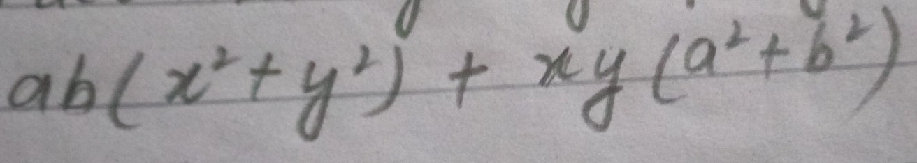 ab(x^2+y^2)+xy(a^2+b^2)