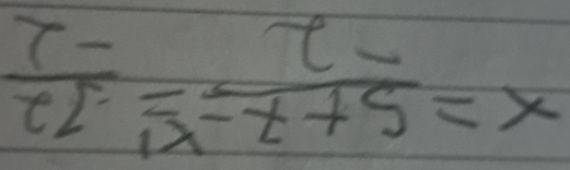 x= (5+7-1)/-2 = 12/-2 