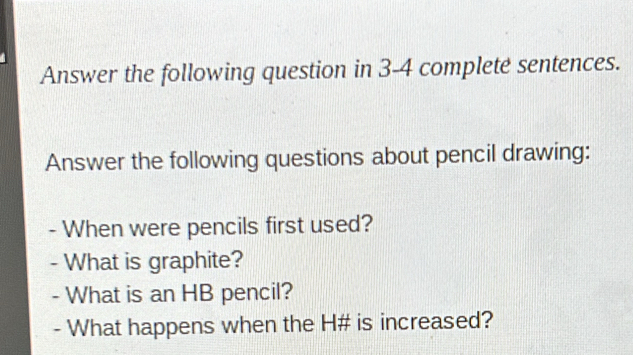 Answer the following question in 3-4 complete sentences. Answer the following questions a [Others]