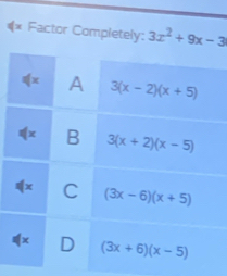 Factor Completely: 3x^2+9x-3