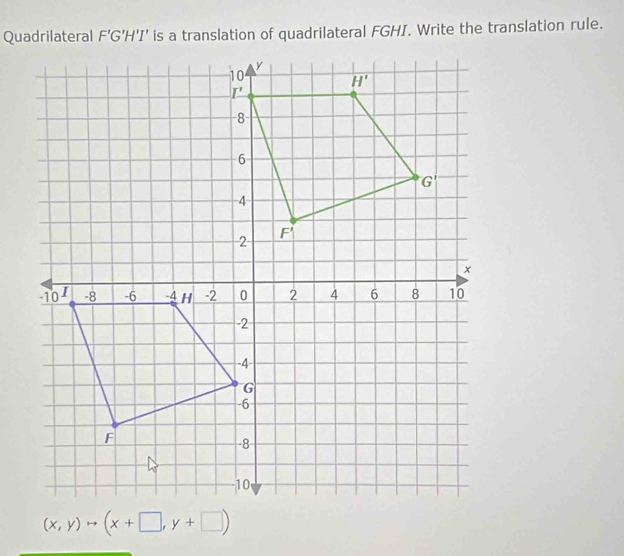 (x,y)to (x+□ ,y+□ )