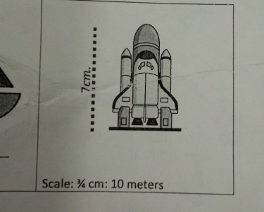 Scale: ¾ cm : 10 meters