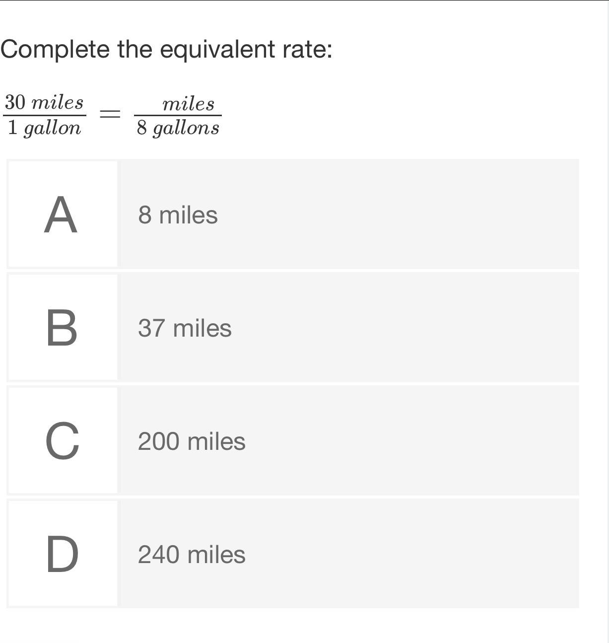 Complete the equivalent rate: