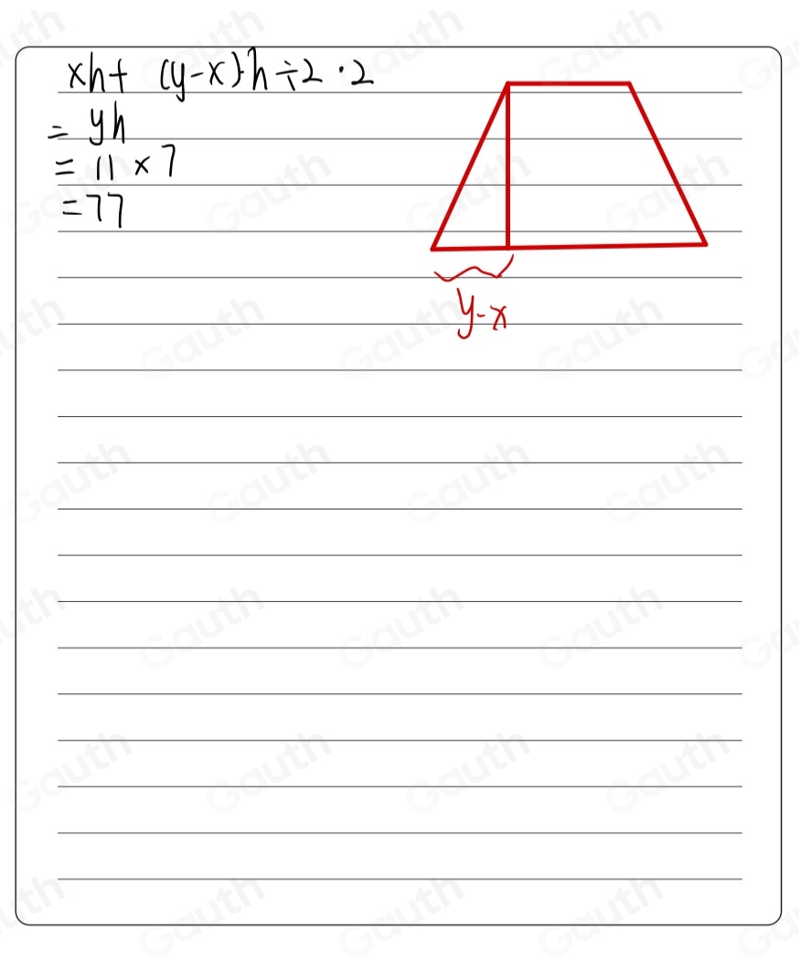 Solved: Note: Figure is not drawn to scale. if x=3 units, y=11 units ...