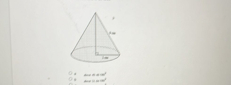 m∠ BCM^2
B 51.84cm^2