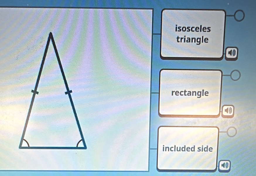 isosceles
triangle
rectangle
included side