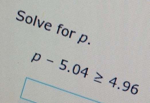 Solve for p.