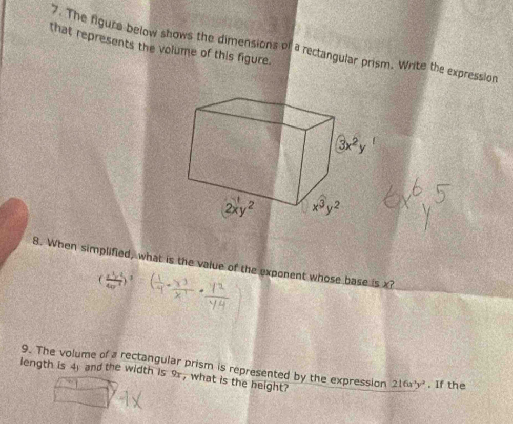 Solved: The figure below shows the dimensions of a rectangular prism ...