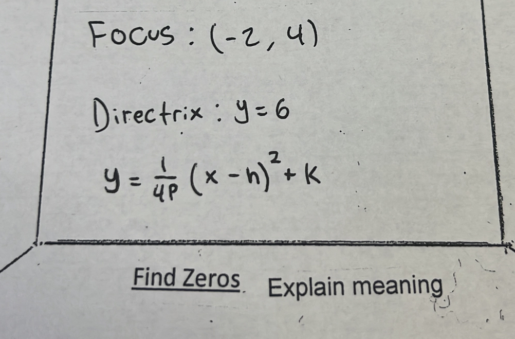 Find Zeros Explain meaning