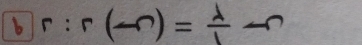 r:r(-r)= lambda /1 -r