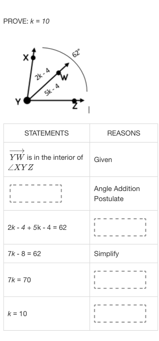 PROVE: k=10