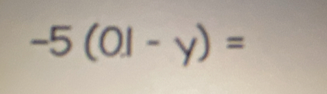 -5(01-y)=