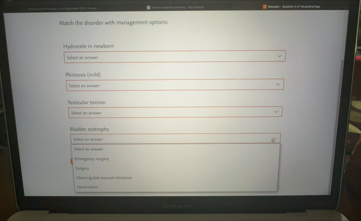 Solved: omal Cr ld urting (July-September 2025): Evolve El Elsevier ...