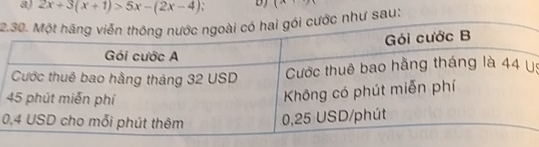 2x+3(x+1)>5x-(2x-4) D (x
2ư sau: 
U 
0