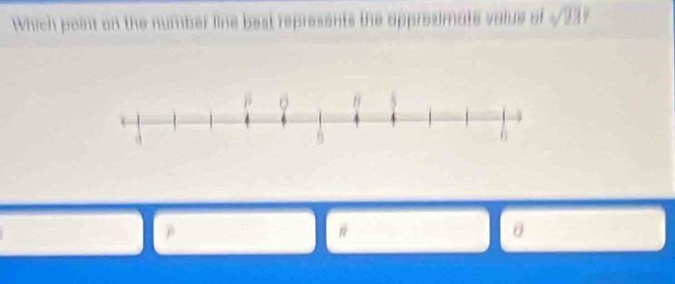 Which point on the number line best represents the approsimats value si sqrt(237)
β