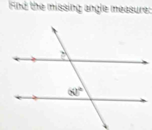 And the missing angle measure: