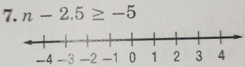 n-2.5≥ -5
-4 -3