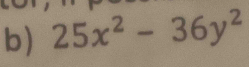 25x^2-36y^2