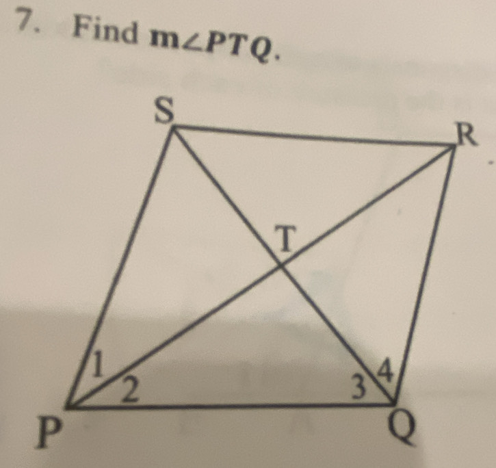 Find m∠ PTQ.