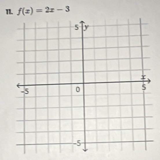 f(x)=2x-3