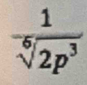 ^-frac 1^((2p^3))