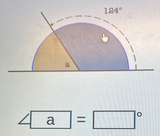 ∠ frac ^circ  a frac  =□°
|