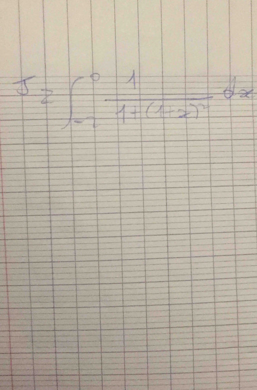 J_2∈t _(-1)^0frac 11+(1+x)^2dx