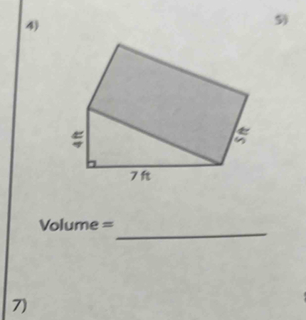 5 
_
Volume =
7)